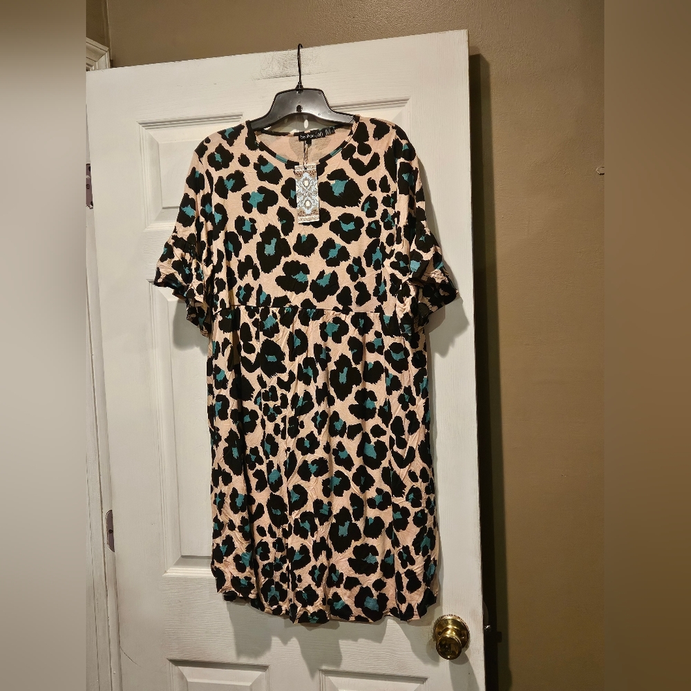 BOOHOO SMOCK DRESS